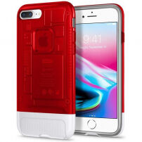 Torbica Spigen Classic C1 za Apple iPhone 8 Plus - rdeče