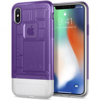 Torbica Spigen Classic C1 za Apple iPhone X - vijolična