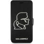 Karl Lagerfeld Torbica za knjigo K-Punk za iPhone 7 Plus / 8 Plus - črna