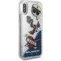 Karl Lagerfeld Karl Captain Carl Liquid Glitter Case za iPhone X - modro