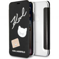 Karl Lagerfeld Torbica za zatiči iPhone X - črna