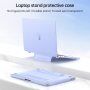 Mat prozoren ovitek z izvlečnim stojalom za MacBook Air 13" (A2681 / A3113 / A3240) - bela