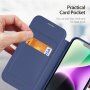 DUX DUCIS Skin X flip etui z MagSafe za iPhone 14 - temno modra