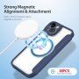 DUX DUCIS Skin X flip etui z MagSafe za iPhone 14 - temno modra