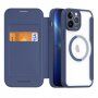 DUX DUCIS Skin X flip etui z MagSafe za iPhone 13 Pro Max - temno modra