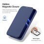 DUX DUCIS Skin X flip etui z MagSafe za iPhone 13 Pro Max - temno modra