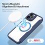 DUX DUCIS Skin X flip etui z MagSafe za iPhone 13 Pro Max - temno modra