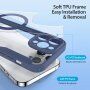 DUX DUCIS Skin X flip etui z MagSafe za iPhone 13 Pro Max - temno modra