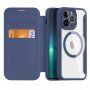 DUX DUCIS Skin X flip etui z MagSafe za iPhone 13 Pro - temno modra