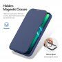 DUX DUCIS Skin X flip etui z MagSafe za iPhone 13 Pro - temno modra