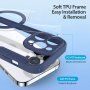DUX DUCIS Skin X flip etui z MagSafe za iPhone 13 Pro - temno modra