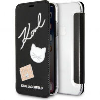 Karl Lagerfeld Torbica za knjige za iPhone 7/8 - črna