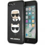 Karl Lagerfeld Karl in Choupette holster za iPhone 7 Plus / 8 Plus - črna