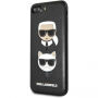 Karl Lagerfeld Karl in Choupette holster za iPhone 7 Plus / 8 Plus - črna