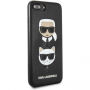 Karl Lagerfeld Karl in Choupette holster za iPhone 7 Plus / 8 Plus - črna