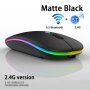 Bluetooth brezžična miška z osvetlitvijo - roza