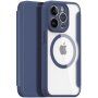 DUX DUCIS Skin X flip etui z MagSafe za iPhone 13 Pro - temno modra