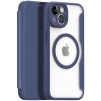 DUX DUCIS Skin X flip etui z MagSafe za iPhone 14 Plus - temno modra