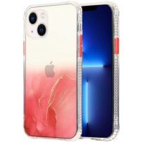 Marmorni ovitek trpežen proti praskam iPhone 14 - rdeče