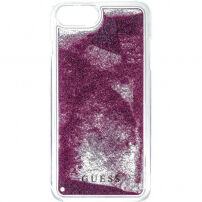 Guess s prevleko za tekoče bleščice za iPhone 6 Plus / 6 Plus / 7 Plus / 8 Plus - roza-zlato