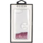 Guess s prevleko za tekoče bleščice za iPhone 6 Plus / 6 Plus / 7 Plus / 8 Plus - roza-zlato