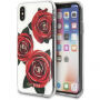 Guess originalni cvetlični ovitek za iPhone X - zlato