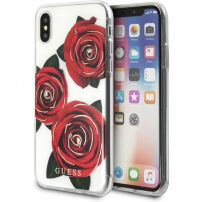 Guess originalni cvetlični ovitek za iPhone X - zlato