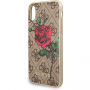 Guess 4G Flower Desire ovitek za iPhone X - rjava