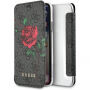 Guess 4G Flower Desire knjiga za iPhone X - siva