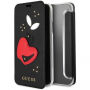 Guess izvirno etui za knjige iPhone X - črna