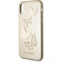 Guess Studs in Sparkle ovitek za iPhone X - bež