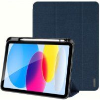 DUX DUCIS Domo etui s predelkom za Apple Pencil in funkcija spanja za iPad 10,9" (2022) / 11" (2025) - temno modra