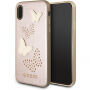 Guess Studs in Sparkle ovitek za iPhone X - roza-zlato