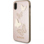 Guess Studs in Sparkle ovitek za iPhone X - roza-zlato