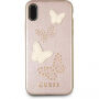 Guess Studs in Sparkle ovitek za iPhone X - roza-zlato