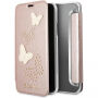 Guess Studs in iskrivo knjigo iPhone X - roza-zlato