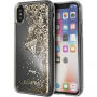 Guess etui s tekočimi bleščicami za iPhone X - zlato