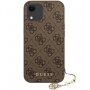 Guess Charms trda ovitka za ovitek iPhone XR / 11 - rjava