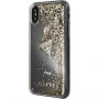 Guess etui s tekočimi bleščicami za iPhone X - zlato
