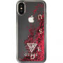 Guess etui s tekočimi bleščicami za iPhone X - rdeče