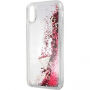 Guess etui s tekočimi bleščicami za iPhone X - rdeče