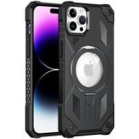 Izjemno trpežen ovitek z MagSafe in preklopnim stojalom za iPhone 11 Pro Max - črna