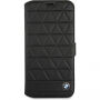 Usnjena torbica za BMW Hexagon za iPhone X - črna