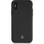 Silikonska etuija za podloge Mercedes za iPhone X - črna