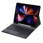 Etui s tipkovnico, touchpadom in prostorom za Apple Pencil za iPad Pro 12,9" (2018-2022) - črna