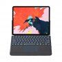 Magnetni etui z vgrajeno osvetljeno tipkovnico in touchpadom za iPad Pro 12,9" (2018-2022) - črna