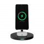 3v1 magnetno polnilno stojalo z nočno lučko za iPhone / Apple Watch / Airpods - bela