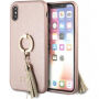 Guess Saffiano prtljažnik za iPhone X - roza