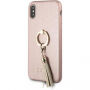 Guess Saffiano prtljažnik za iPhone X - roza