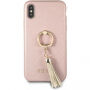 Guess Saffiano prtljažnik za iPhone X - roza